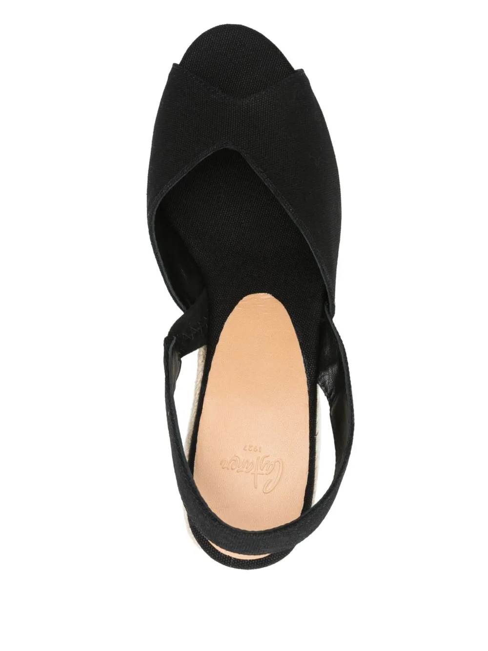 Castaner Black Flat Espadrilles