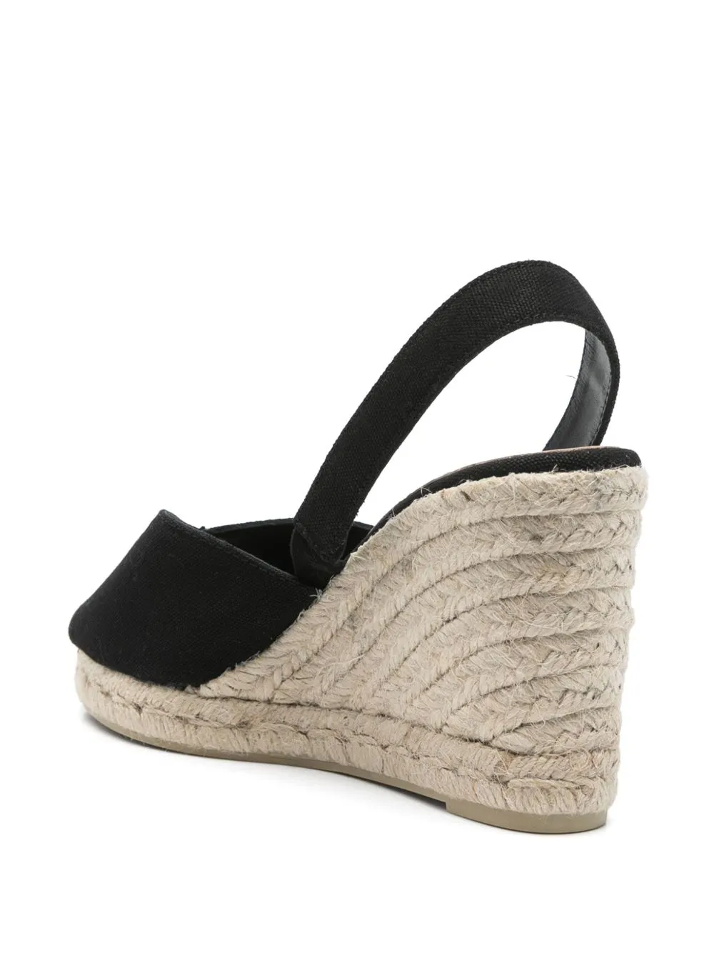 Castaner Black Flat Espadrilles