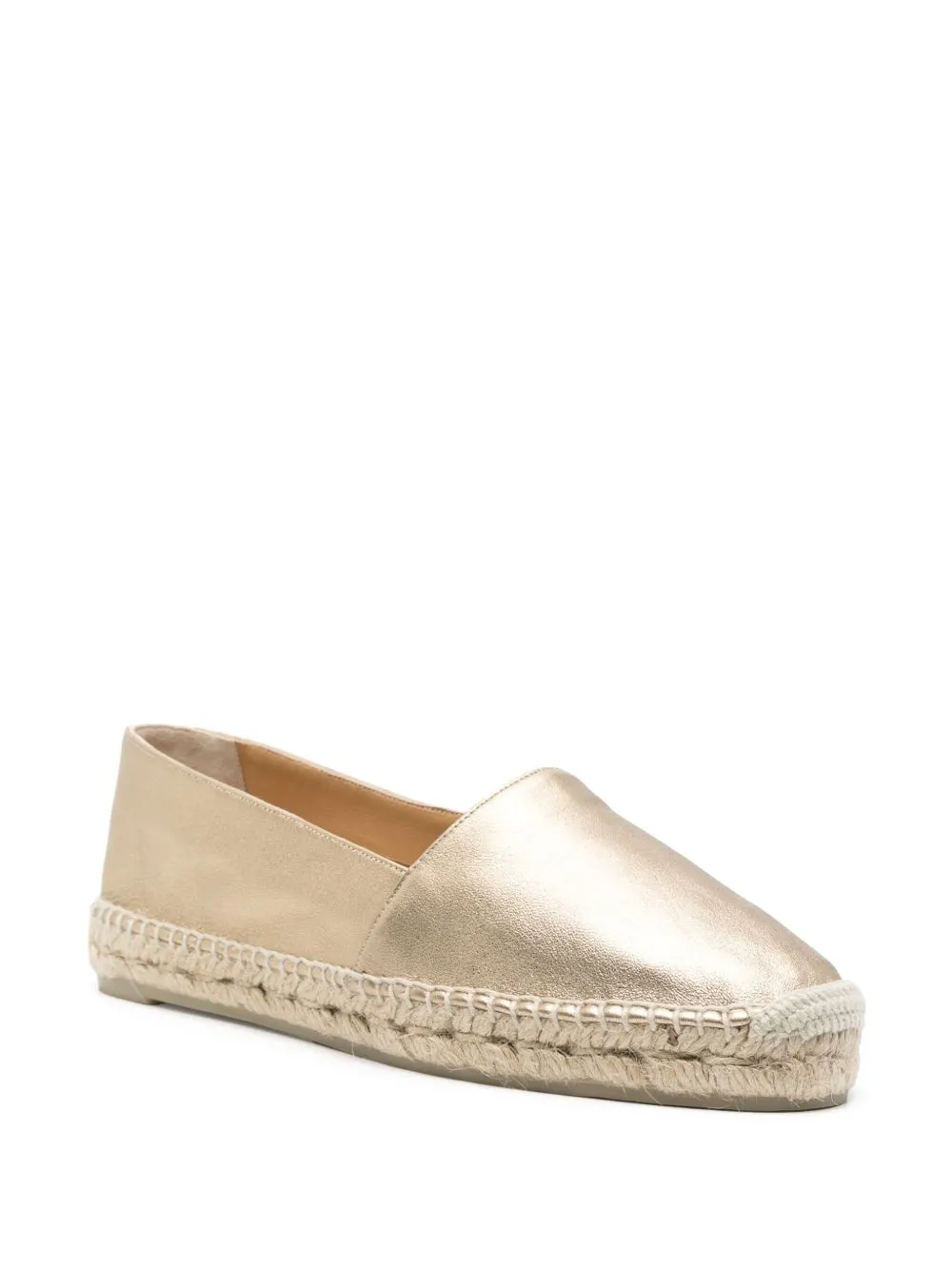 Castaner Golden Flat Espadrilles