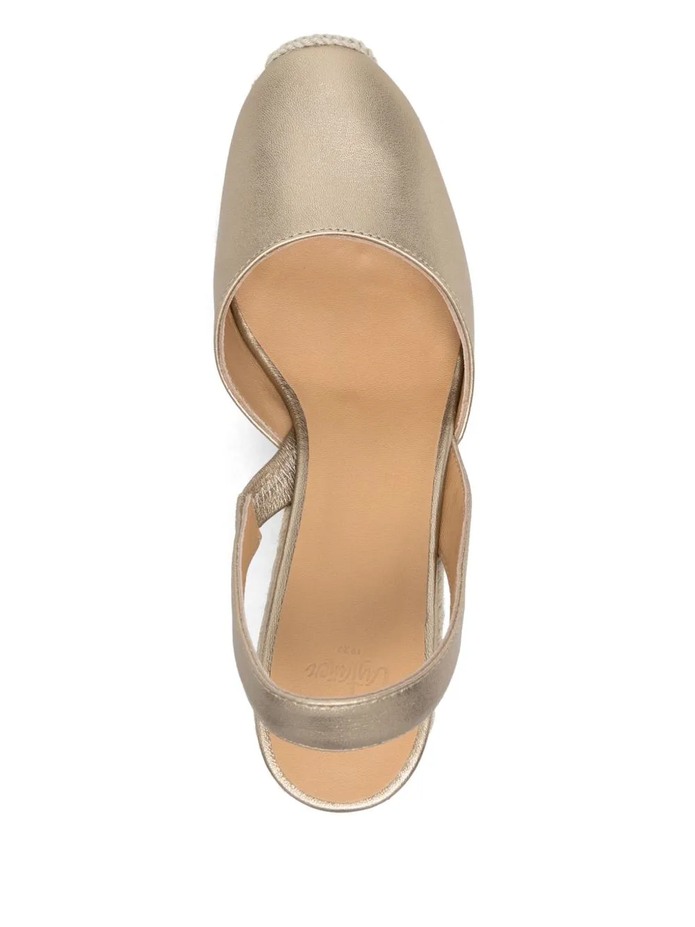 Castaner Golden Flat Espadrilles