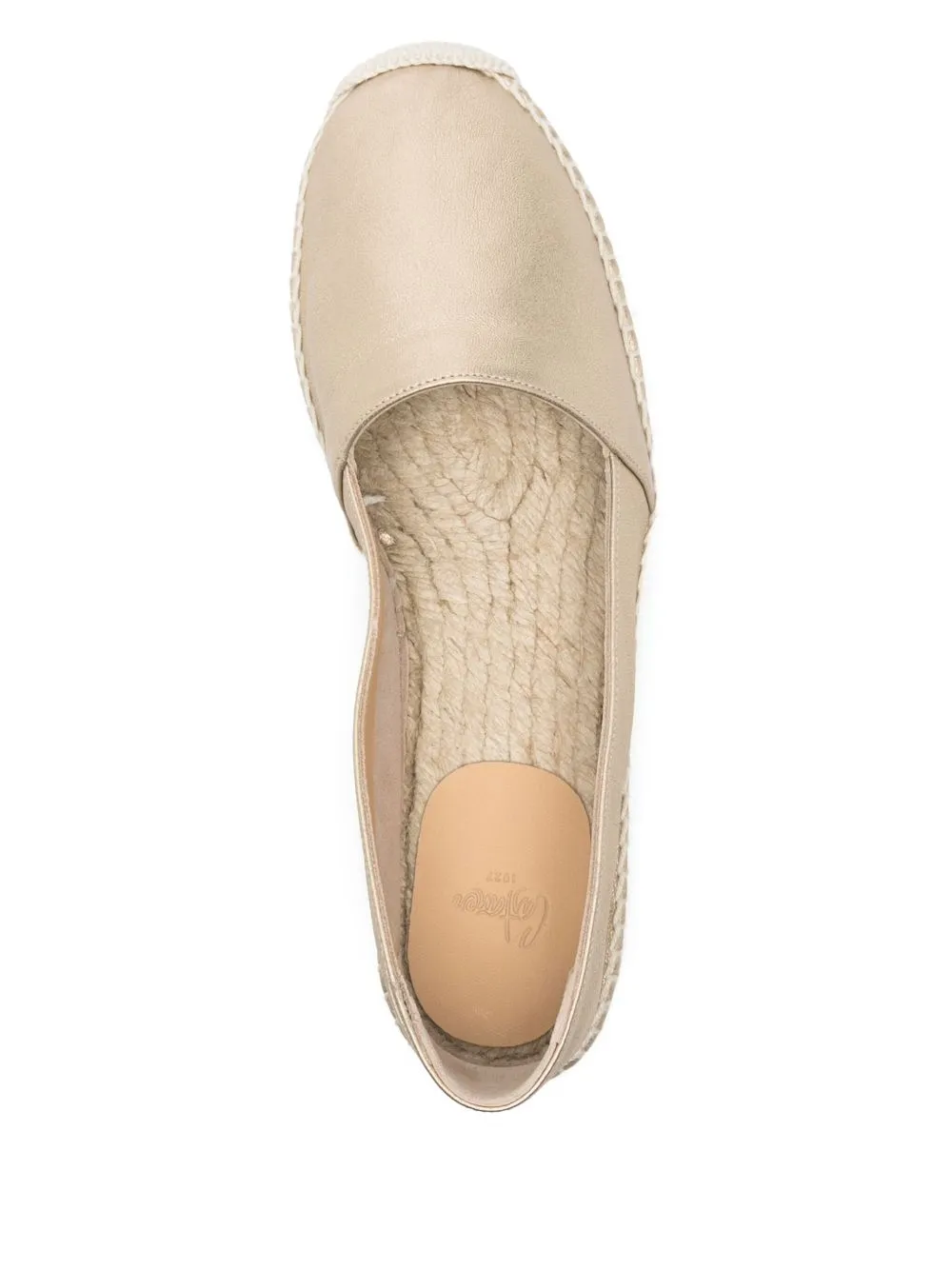 Castaner Golden Flat Espadrilles
