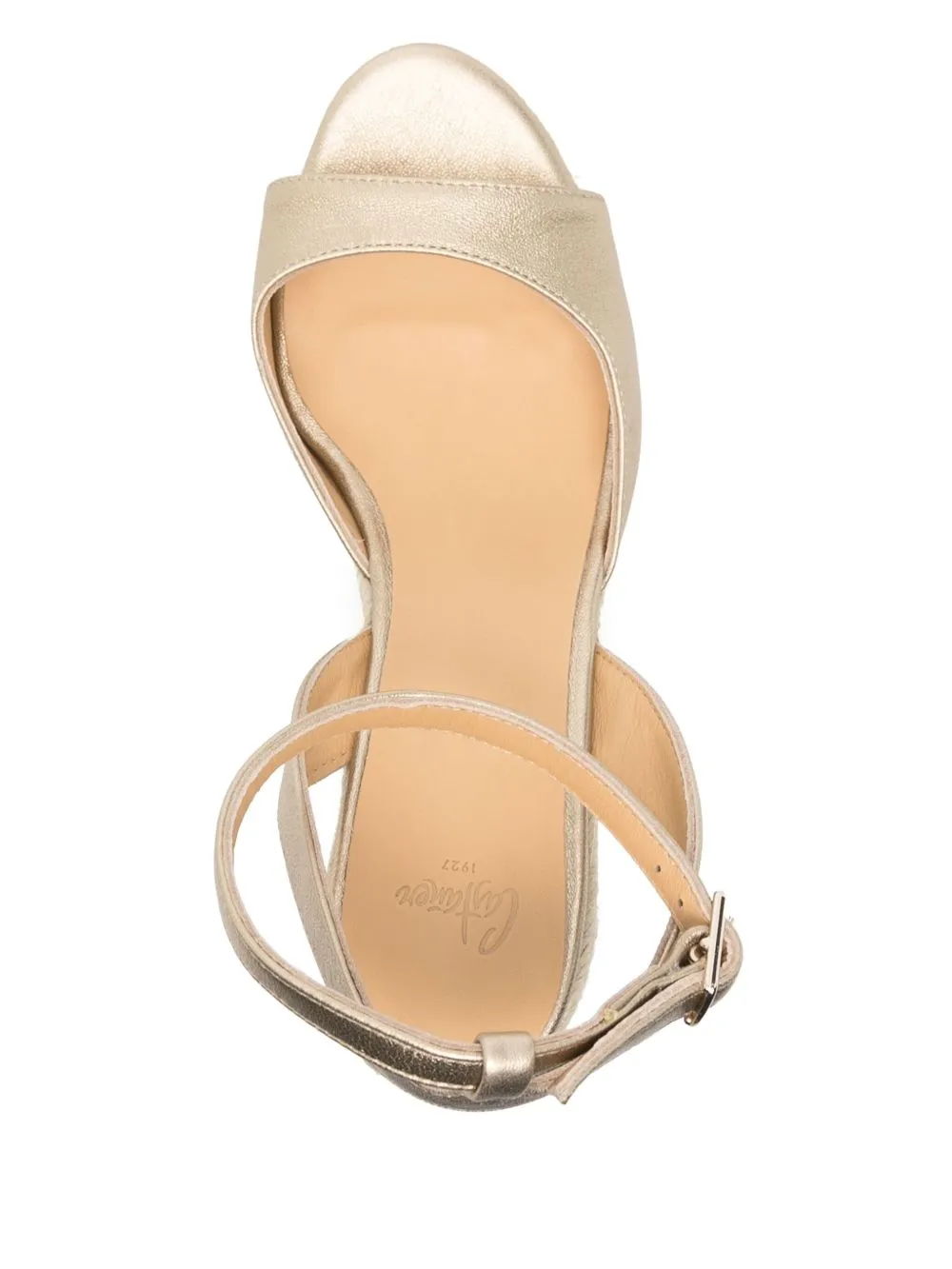 Castaner Golden Flat Espadrilles