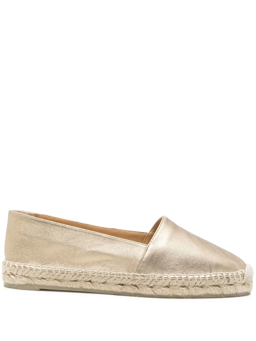 Castaner Golden Flat Espadrilles