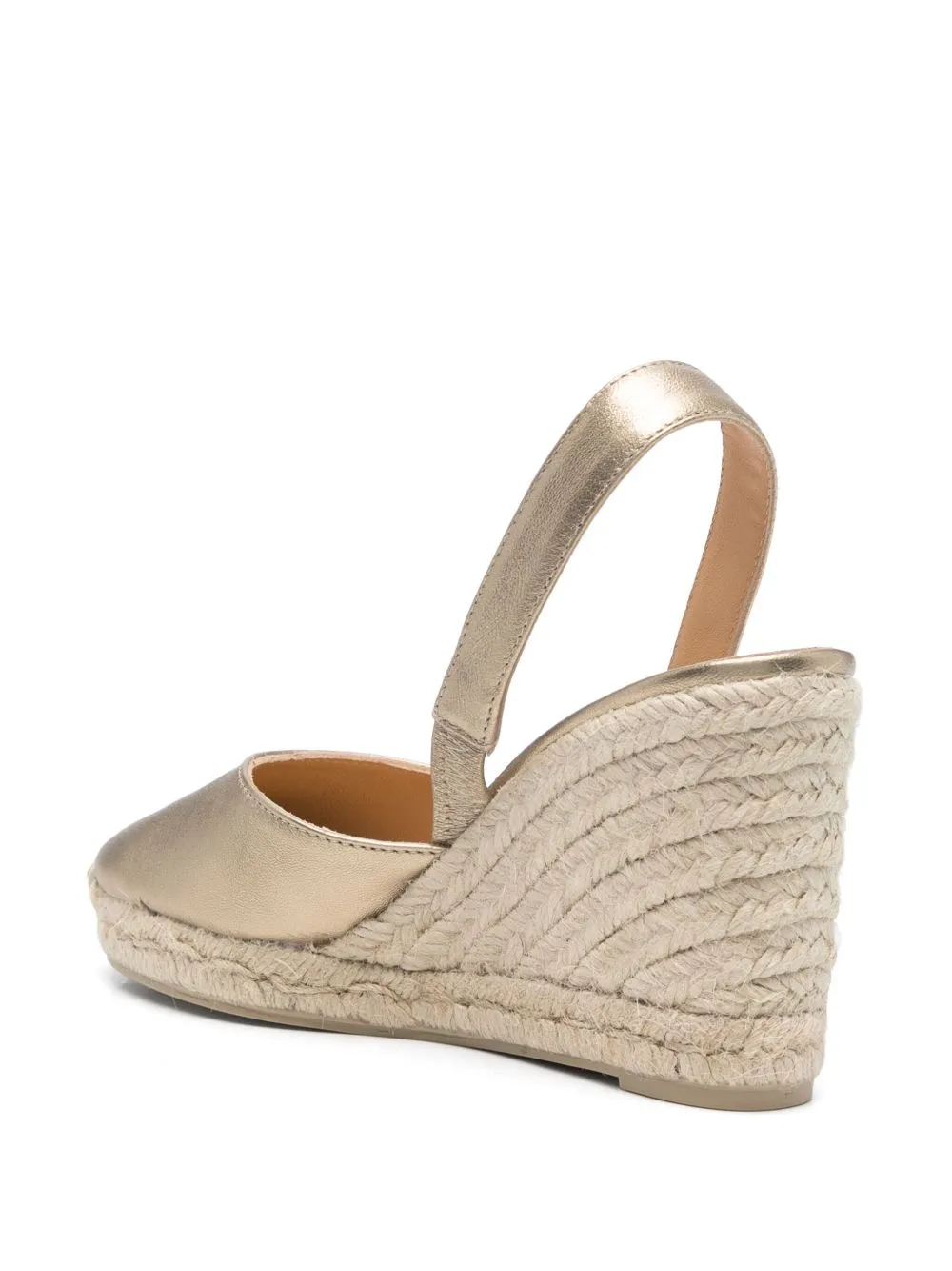 Castaner Golden Flat Espadrilles