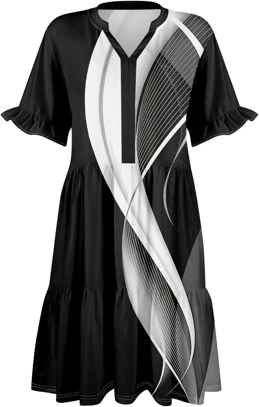 Casual Dresses for Women, Boho Beach Vacation Flowy Trendy Elegant Womens Sundresses