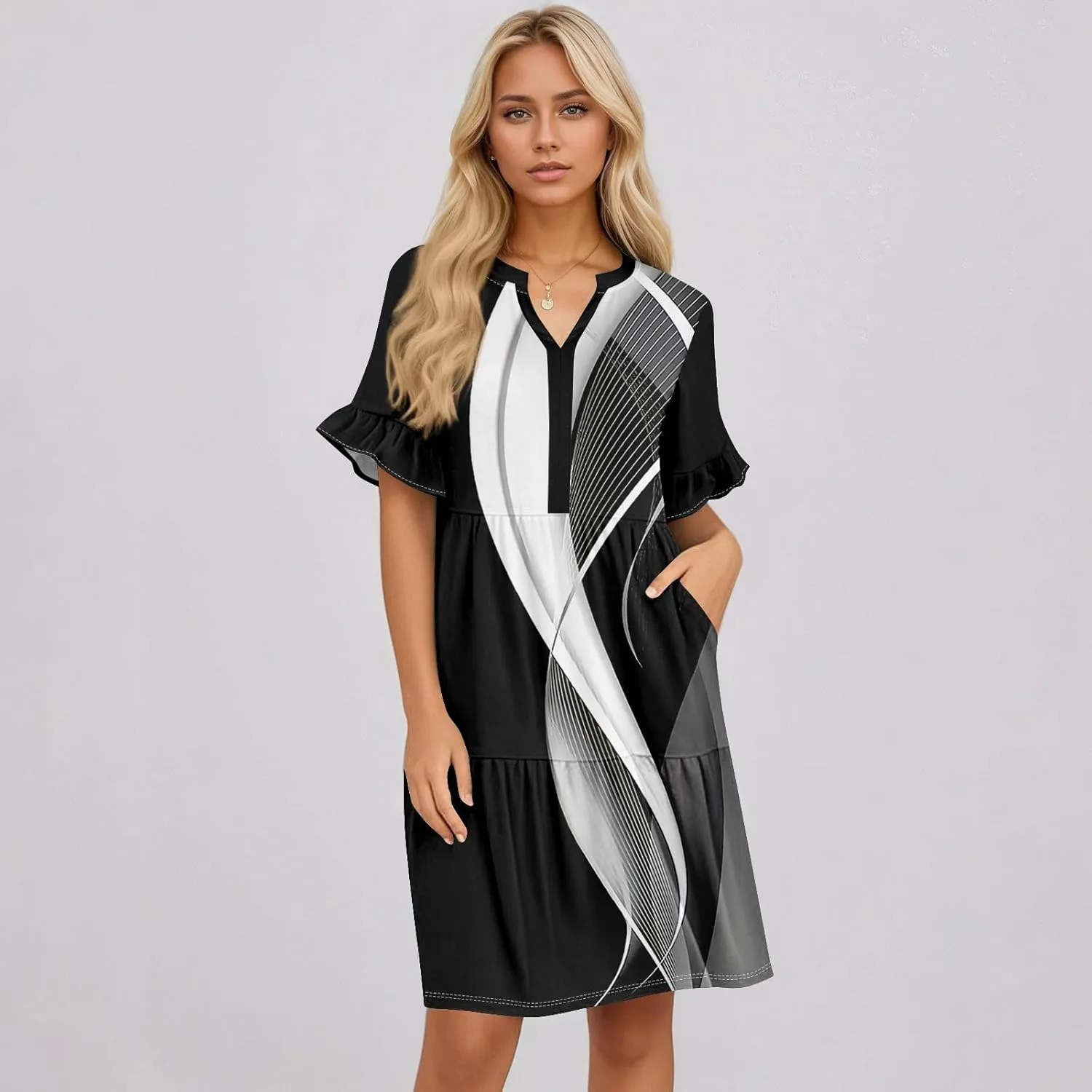 Casual Dresses for Women, Boho Beach Vacation Flowy Trendy Elegant Womens Sundresses