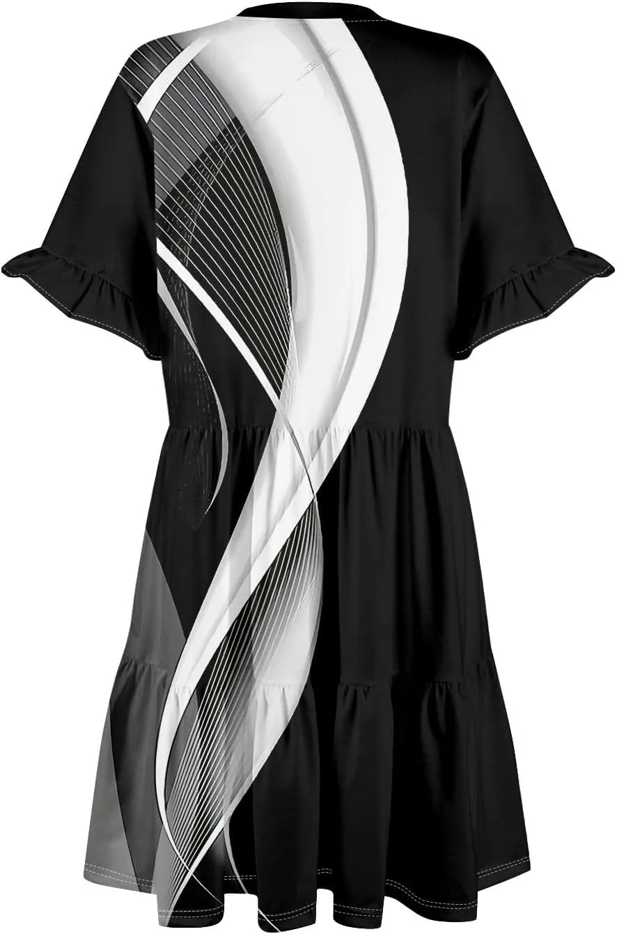 Casual Dresses for Women, Boho Beach Vacation Flowy Trendy Elegant Womens Sundresses
