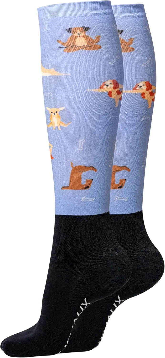 CHEVAUX Equestrian Boot Socks for Horse Riders, Tall Horse Socks, Equestrian Gifts, Riding Apparel (1 Pair)