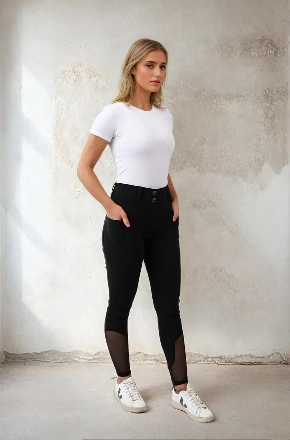 CHEVAUX *The Weekender* Premium Silicone Full Seat or Knee Patch Riding Breeches for Women, Sticky Seat Riding Breeches