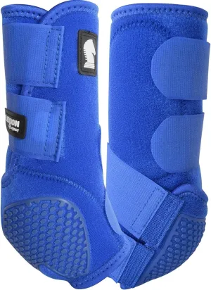 Classic Equine Flexion by Legacy2 Support Boots, Front (Blue, Medium)