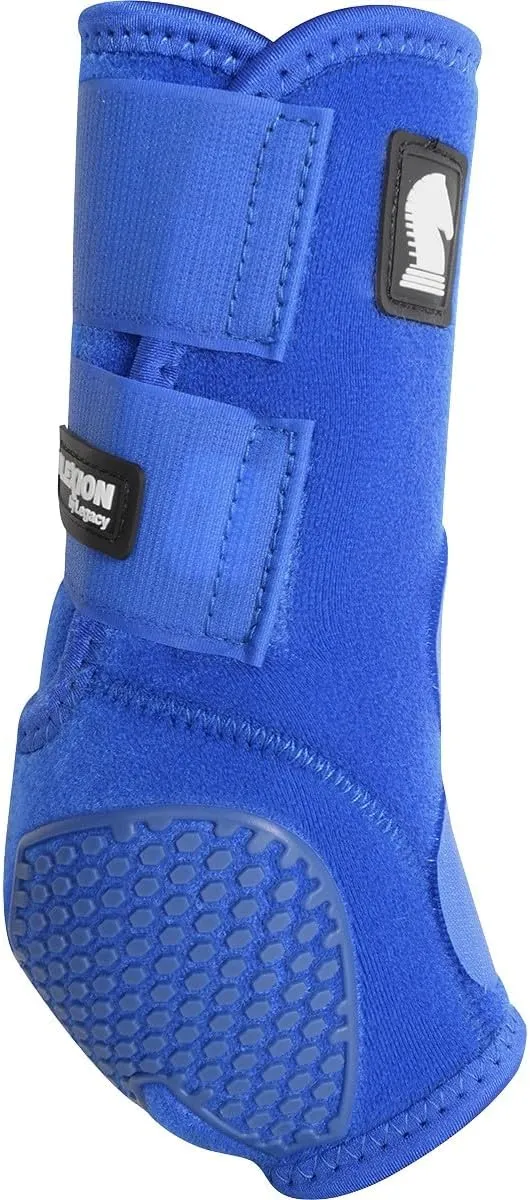 Classic Equine Flexion by Legacy2 Support Boots, Front (Blue, Medium)