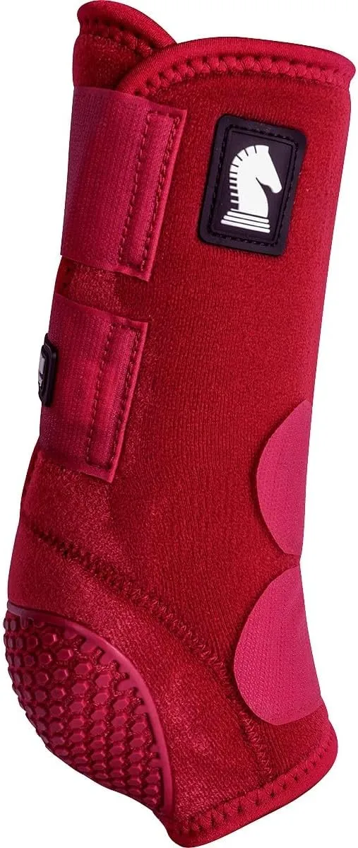 Classic Equine Flexion by Legacy2 Support Boots, Front (Crimson, Large)