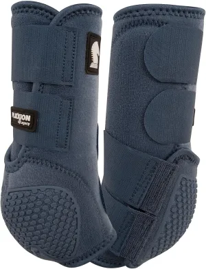 Classic Equine Flexion by Legacy2 Support Boots, Front (Dark Denim, Medium)
