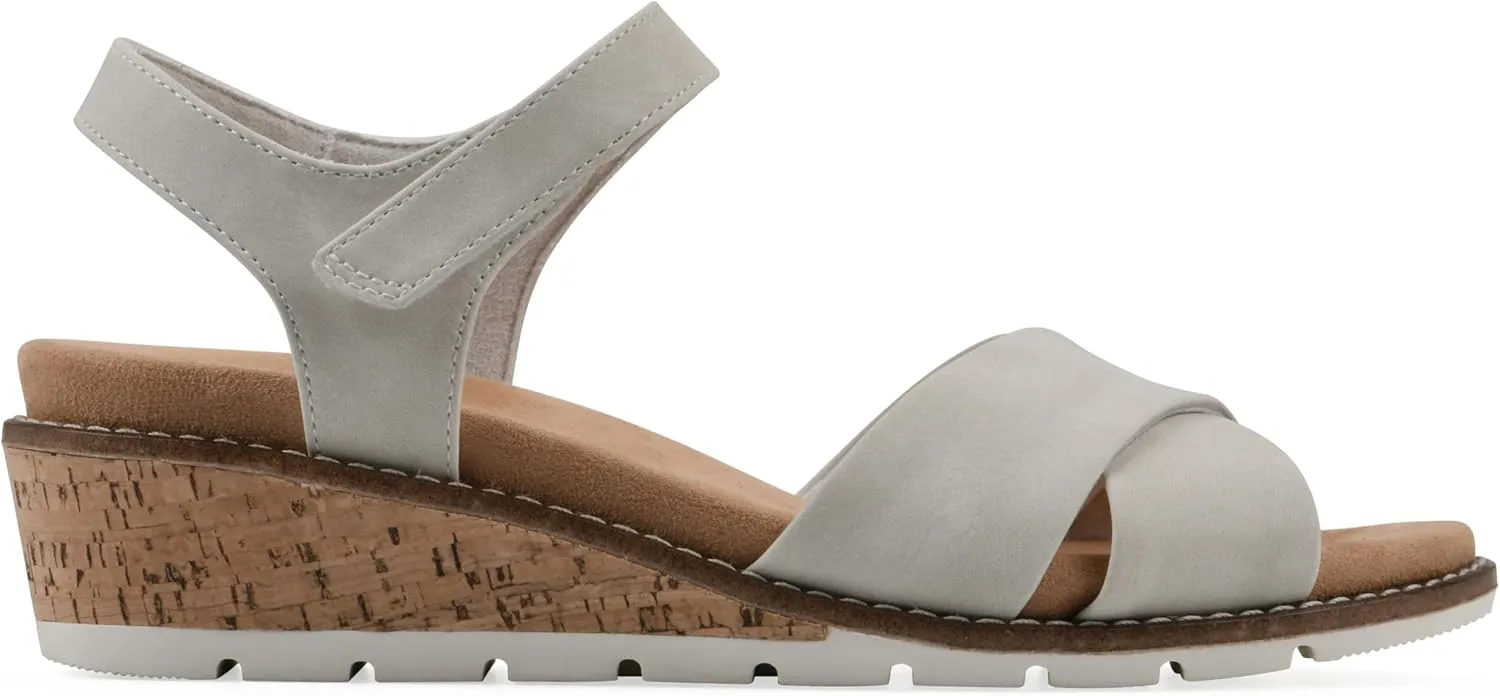 CLIFFS BY WHITE MOUNTAIN Women's Tinna Cork Wedge Sandal