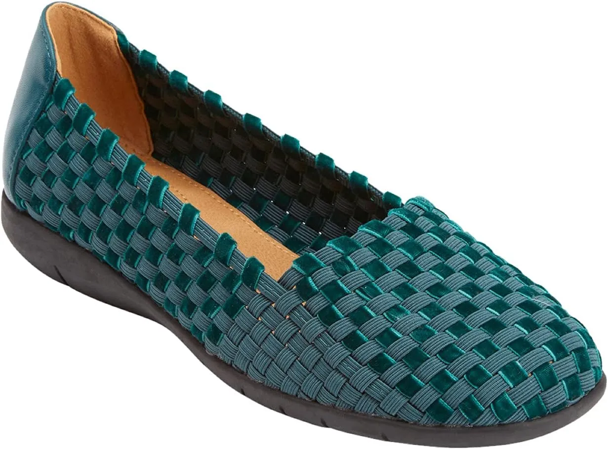Comfortview Women's The Bethany Slip On Flat (Wide Widths Available)