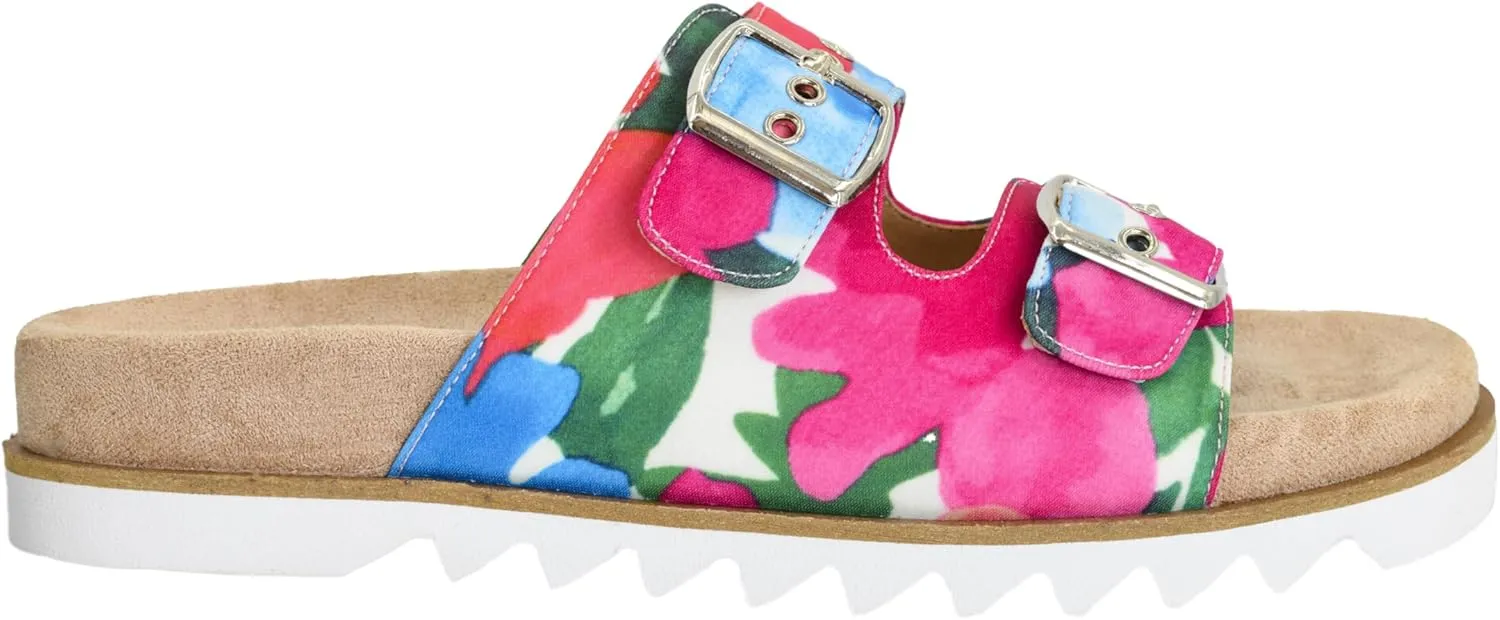 Corkys Footwear Women's Dash Sandals - Featuring Two Straps With Adjustable Buckles, A Soft Lined and Cushioned Insole, and All Day Wear - Chic and Trendy