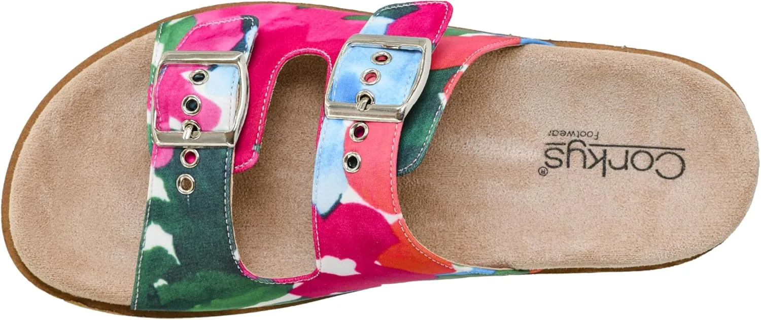 Corkys Footwear Women's Dash Sandals - Featuring Two Straps With Adjustable Buckles, A Soft Lined and Cushioned Insole, and All Day Wear - Chic and Trendy