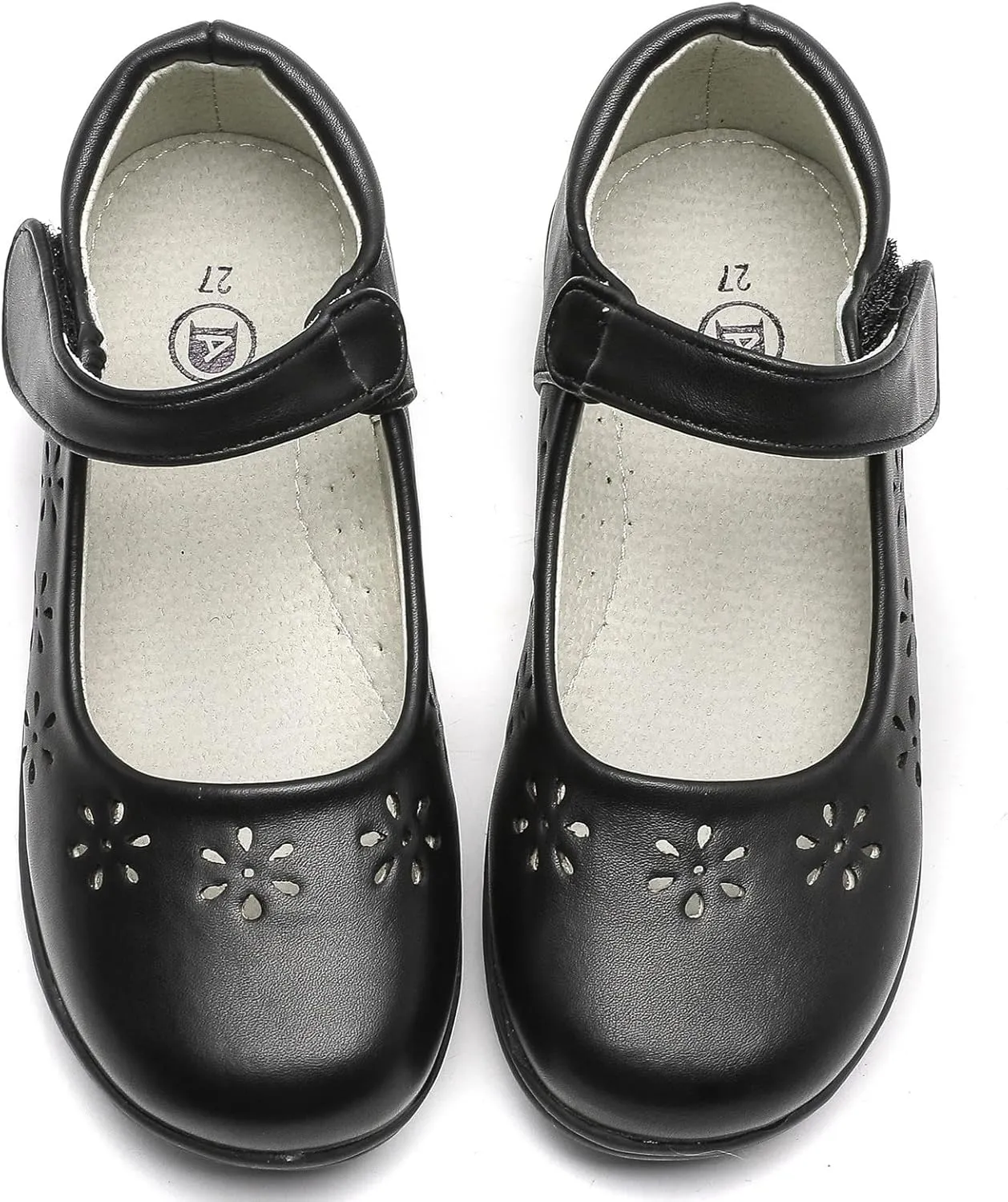 DADAWEN Girls Mary Jane Flats School Uniform Shoes Strap Dress Shoes (Toddler/Little Kid/Big Kid)
