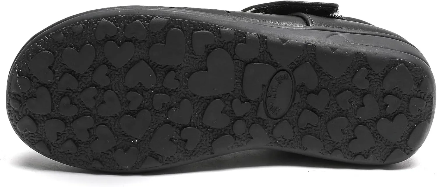 DADAWEN Girls Mary Jane Flats School Uniform Shoes Strap Dress Shoes (Toddler/Little Kid/Big Kid)