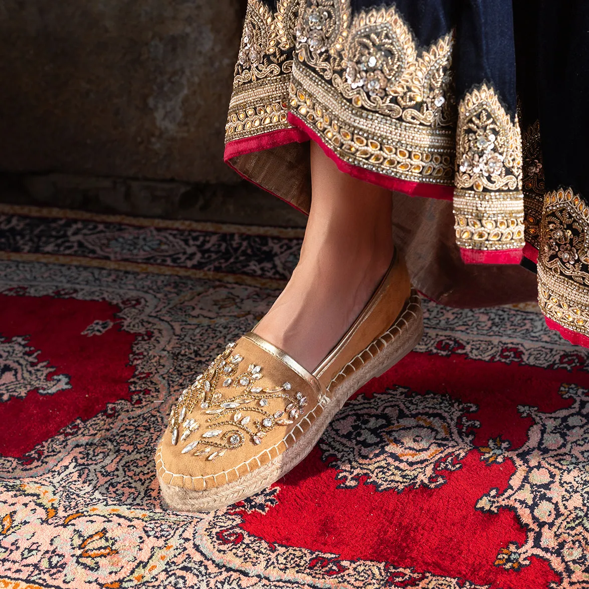 Diva Gold Espadrilles