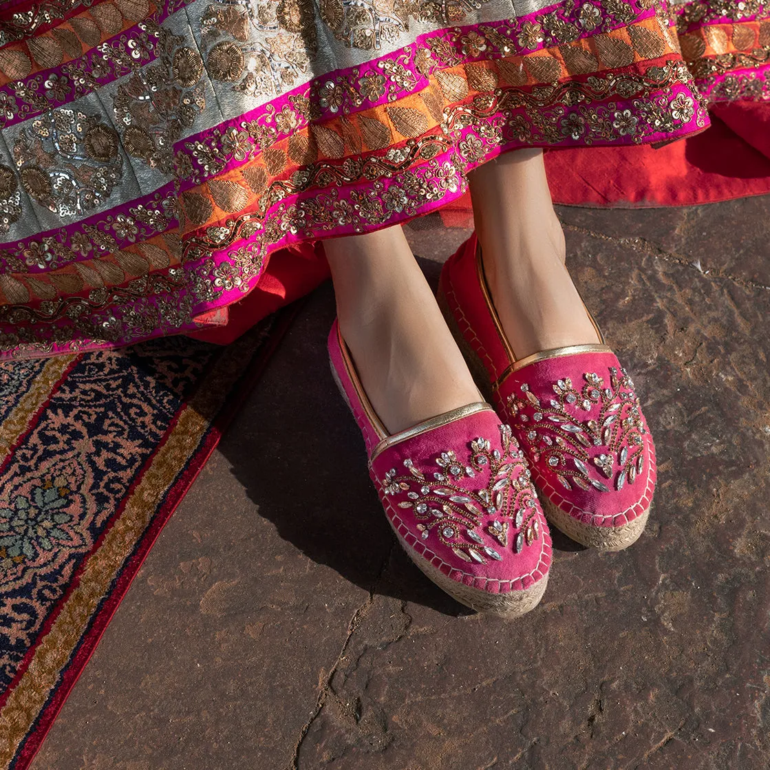 Diva Rani Pink Espadrilles