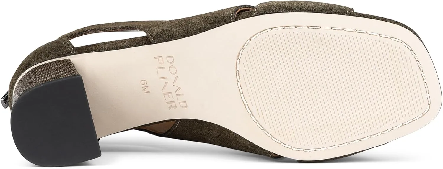 Donald Pliner Women's PERRA Heeled Sandal - Comfortable & Stylish Peep Toe Sandal, Ideal for Work, Parties & Casual Wear