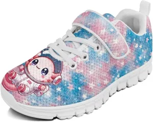 Doojoayie Athletic Shoes for Kids Girls for Active Kids Play Running Jogging Shoes