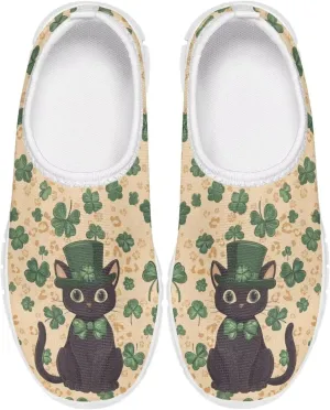 Doojoayie Girls St Patrick's Day Shoes Slip On Running Shoes Kids Holiday Present