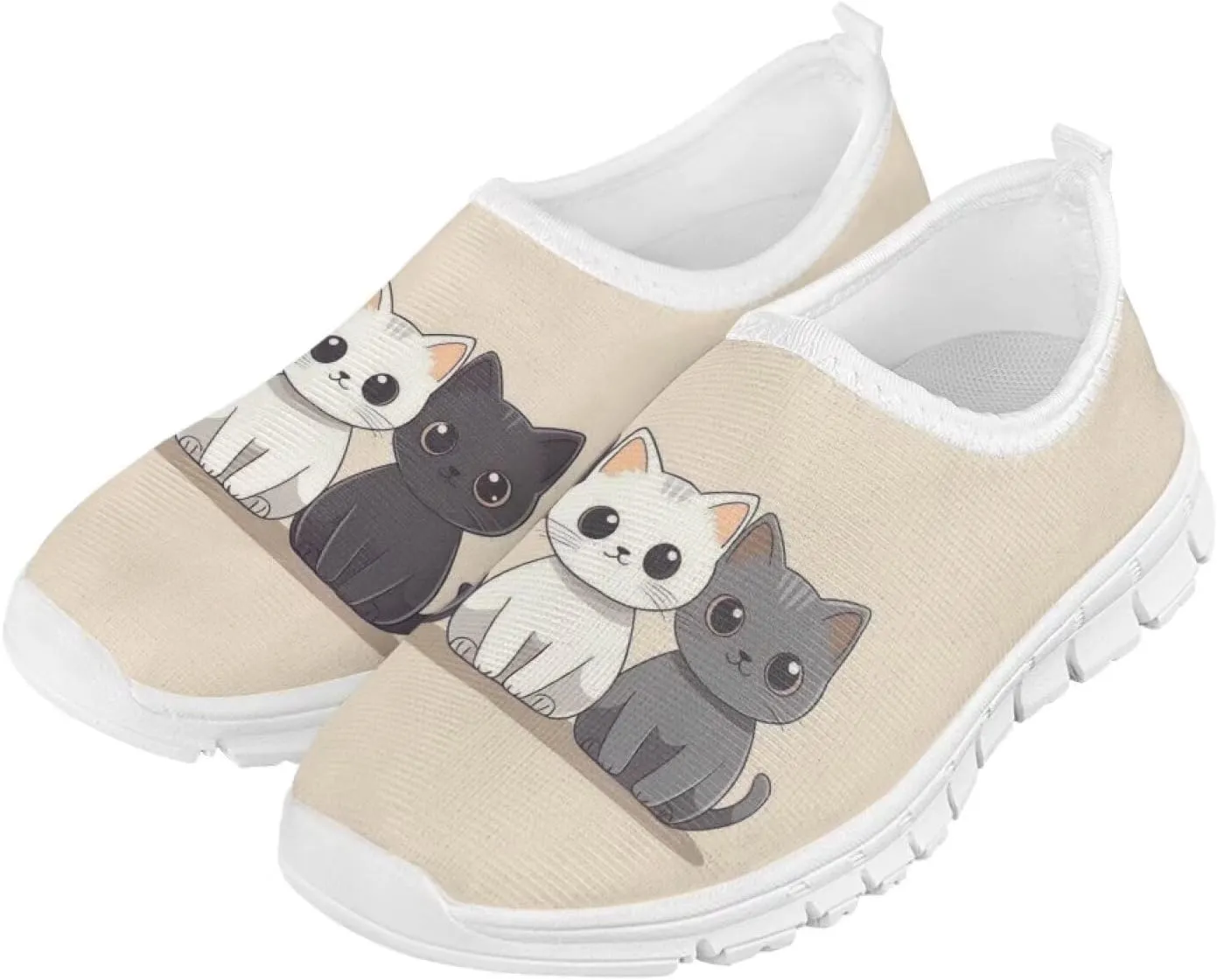 Doojoayie Little Girls Slip-On Walking Shoes for Kids Active Running Play