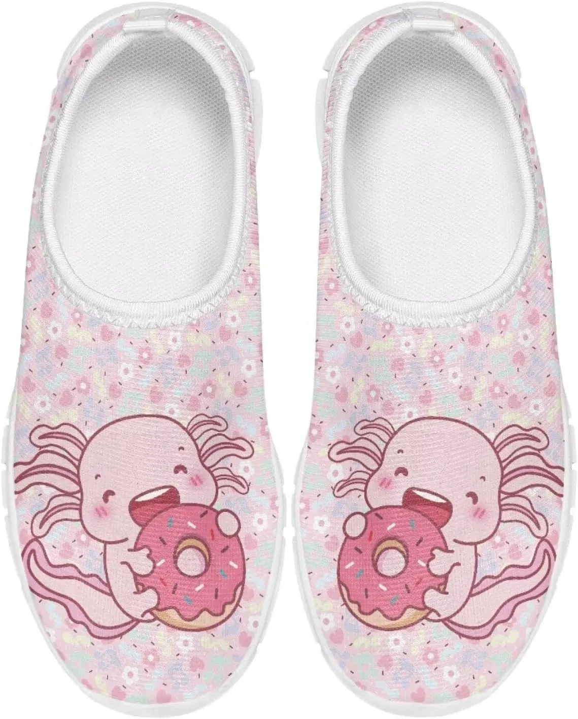Doojoayie Little Girls Slip-On Walking Shoes for Kids Active Running Play