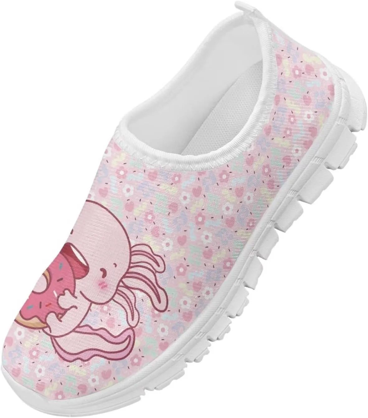 Doojoayie Little Girls Slip-On Walking Shoes for Kids Active Running Play