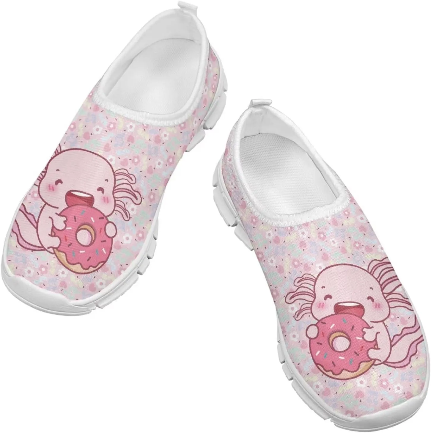 Doojoayie Little Girls Slip-On Walking Shoes for Kids Active Running Play