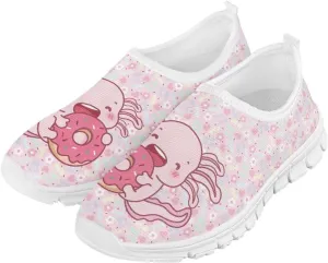 Doojoayie Little Girls Slip-On Walking Shoes for Kids Active Running Play