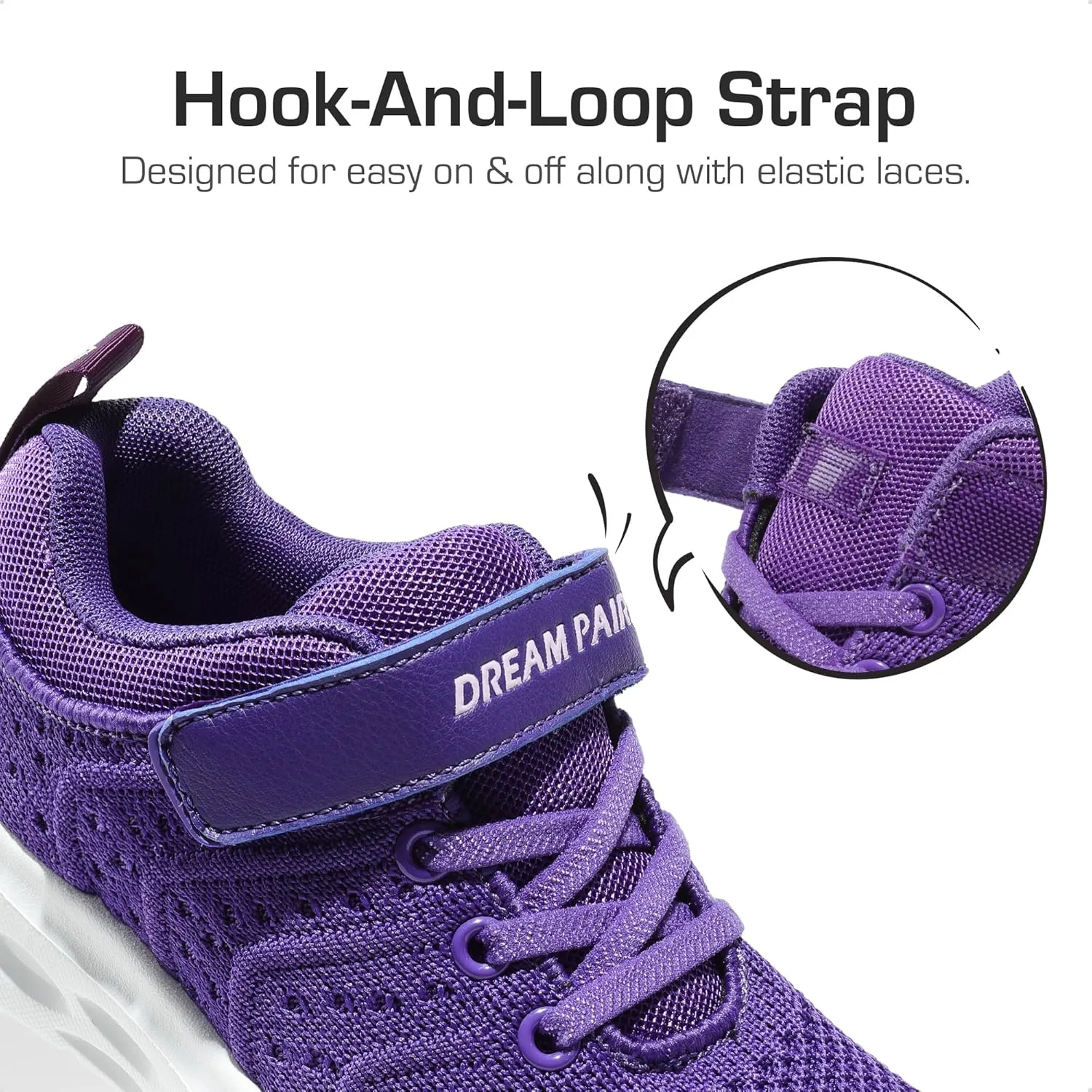 DREAM PAIRS Boys Girls Shoes Kids Tennis Footwear EZ-Ons GoGetters Running Athletic School Sneakers for Little/Big Kid