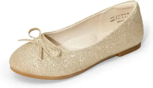 DREAM PAIRS Girls Dress Shoes Ballet Flats Slip-on Fashion Bow Flower Girl Shoes for Wedding, School, Party, Birthday