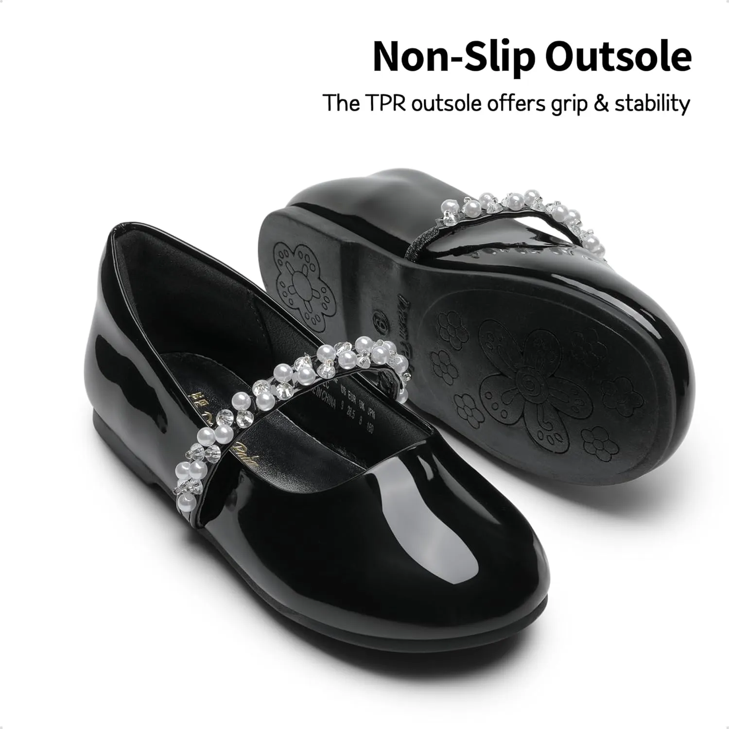 DREAM PAIRS Girls Mary Jane Dress Shoes Ballerina Flats for Wedding, Party (Toddler/Little Kid/Big Kid)