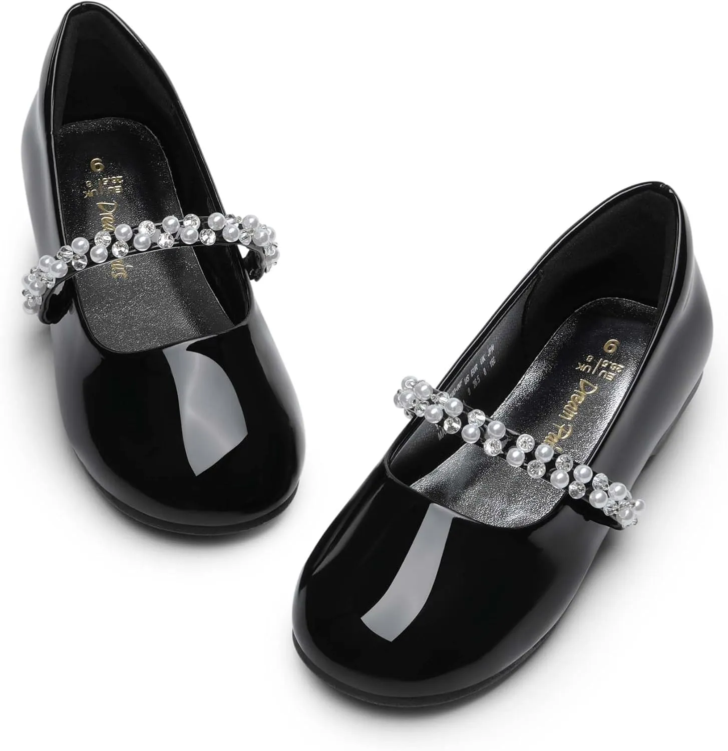 DREAM PAIRS Girls Mary Jane Dress Shoes Ballerina Flats for Wedding, Party (Toddler/Little Kid/Big Kid)