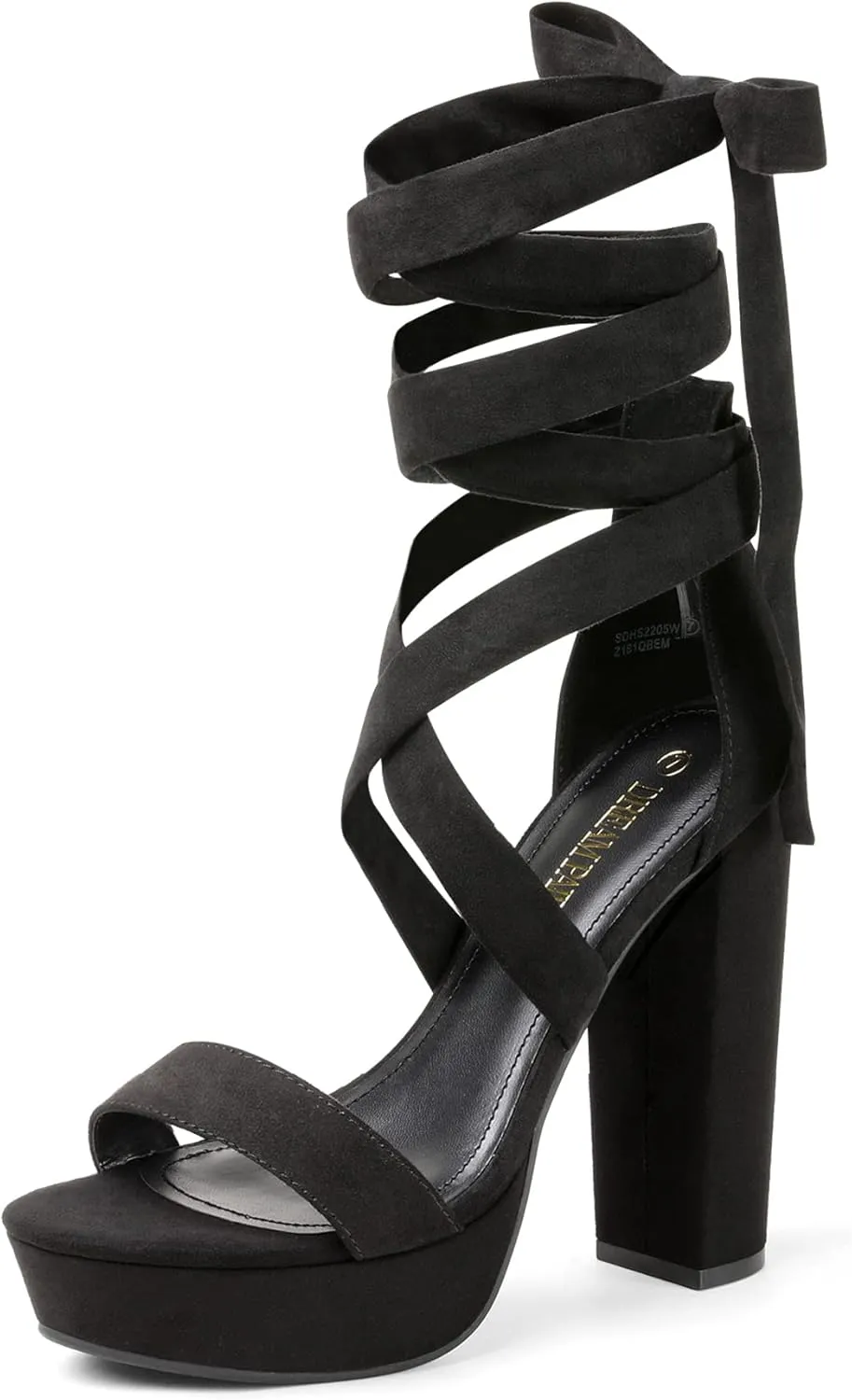 DREAM PAIRS High Heels Chunky Block Platform Heels for Women Strappy Gladiator Sexy Open Toe Heels Dressy Pumps Sandals