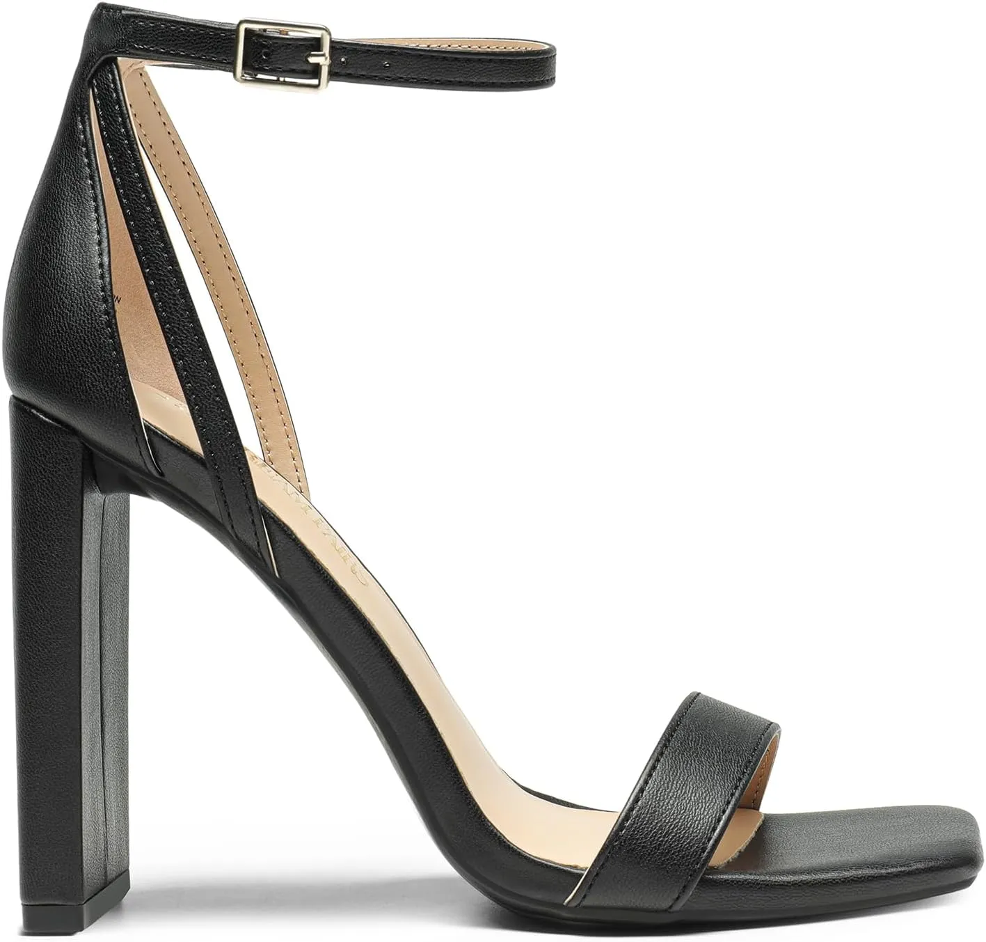 DREAM PAIRS High Heels Chunky Block Square Toe Heels for Women Dressy Open Toe Heel Sandals