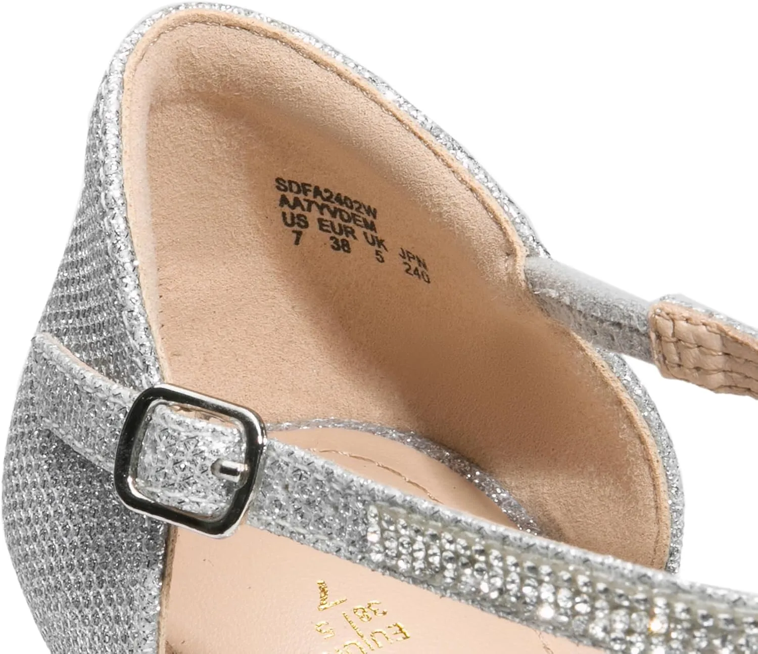 DREAM PAIRS Pointed Toe Low Wedge Heeled Ankle Strap Flats Shoes for Women Dressy Comfortable, Casual Slip-on Dress Shoes for Business Office and Work