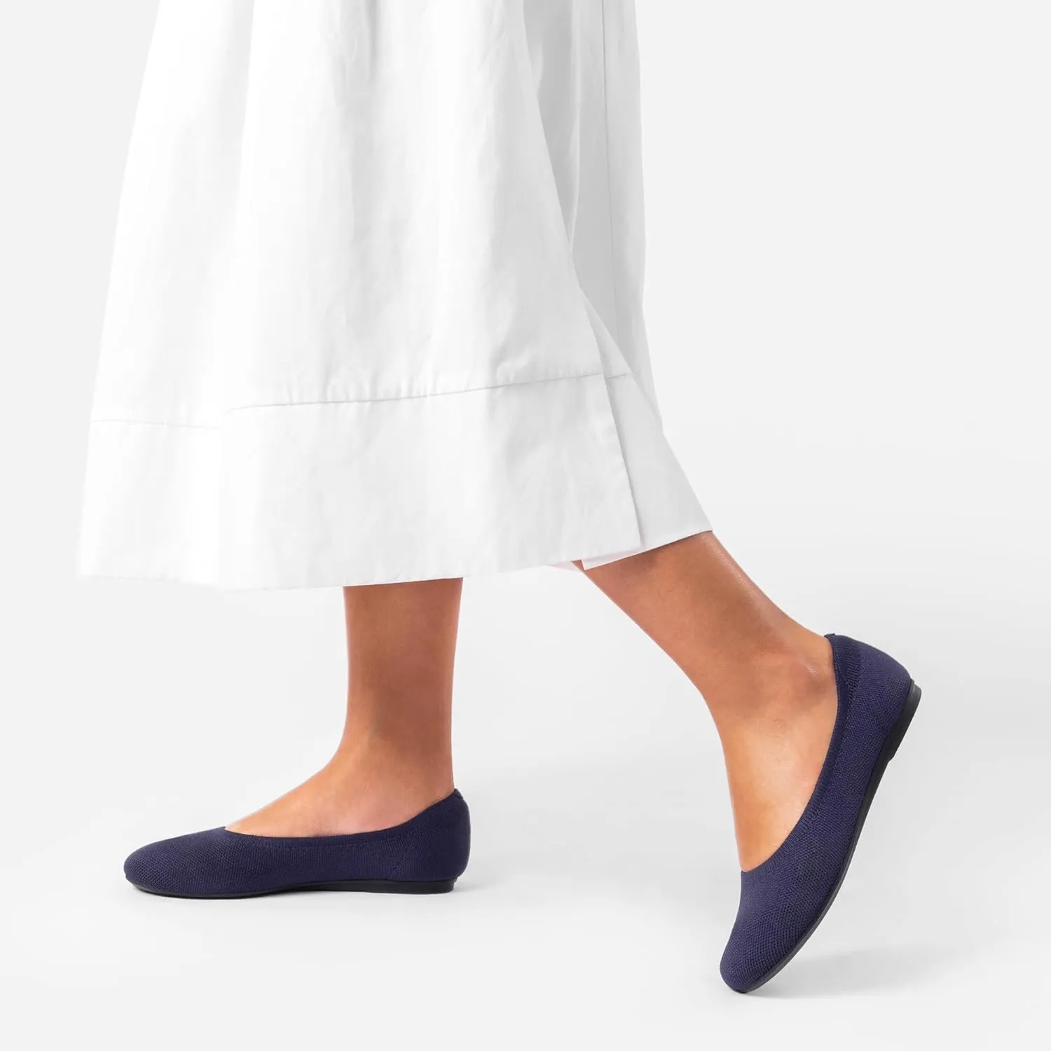 DREAM PAIRS Wide Ballet Flats Shoes for Women, Width Foldable Knit Women's Flats with Arch Support, Comfortable Shoes for Women Dressy Casual Work Office