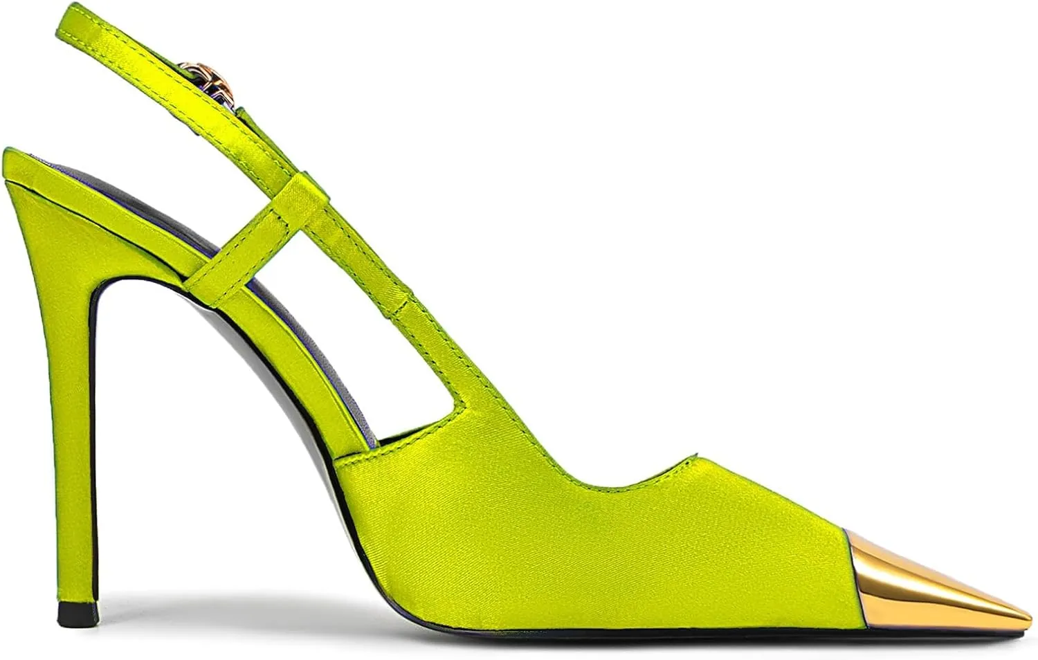 Elegant Snip Toe Satin Stiletto Heel Sandals for Women