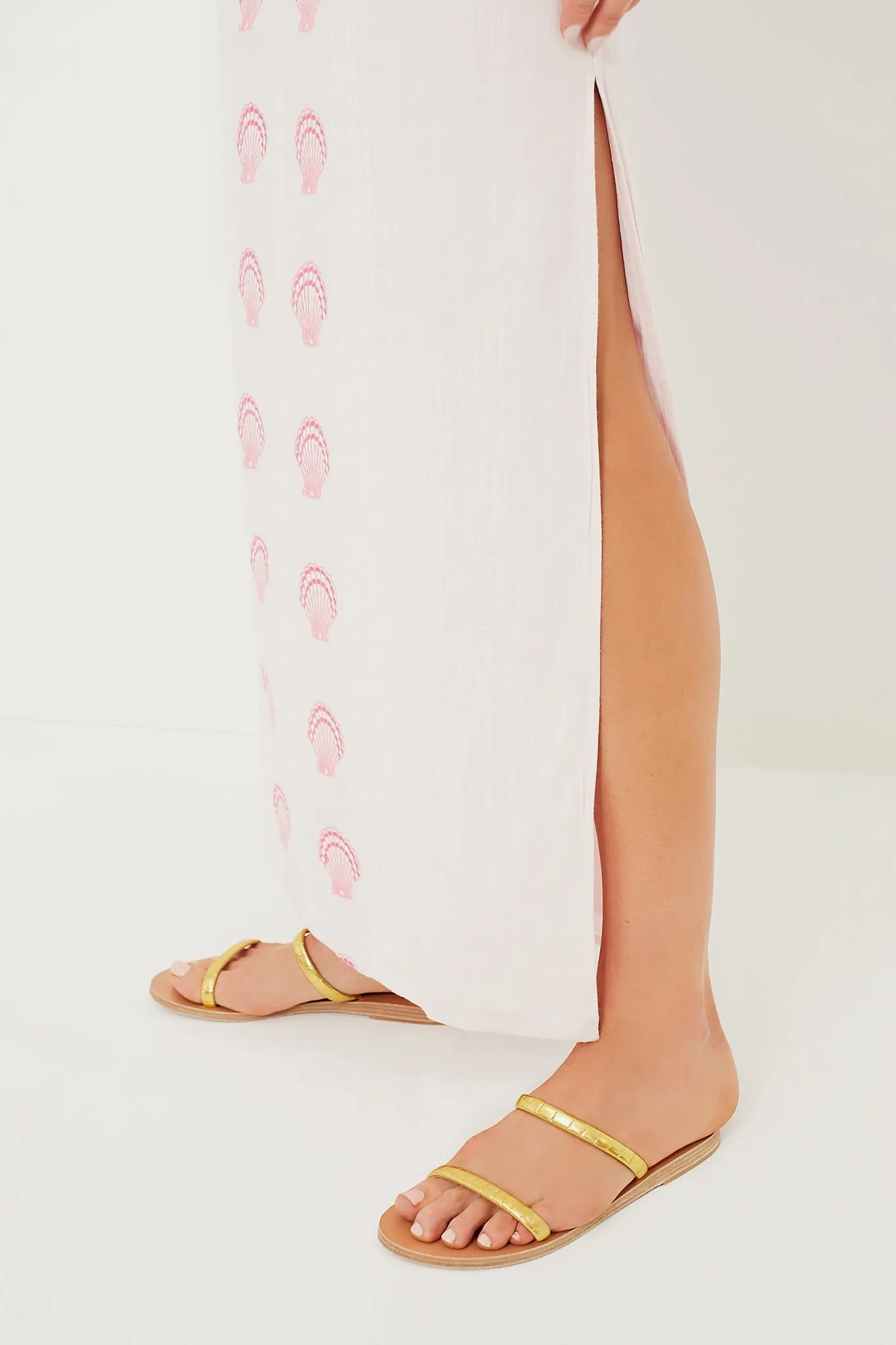 Embroidered Digital Caftan Blush Heavy-duty