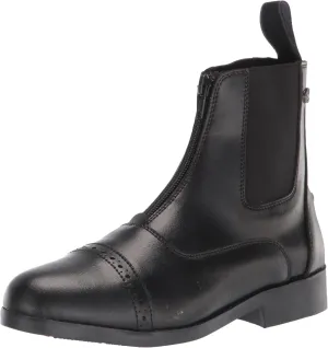 EQUISTAR Childs All-Weather Synthetic Zip Paddock Boots, Brown, 11
