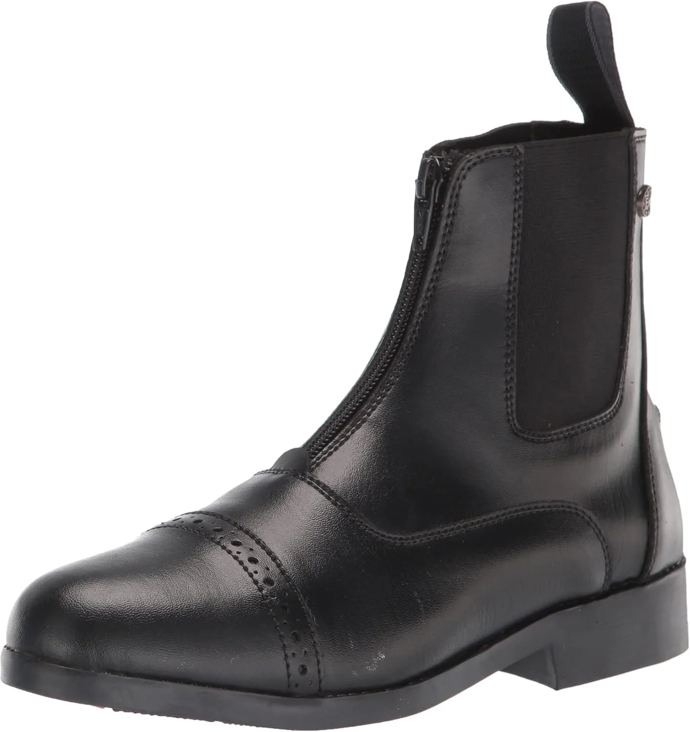 EQUISTAR Childs All-Weather Synthetic Zip Paddock Boots, Brown, 11