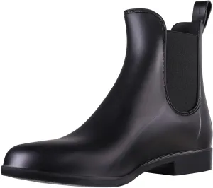 Evshine Women's Short Ankle Rain Boots Lightweight Chelsea Rain Boots Rubber Waterproof Booties