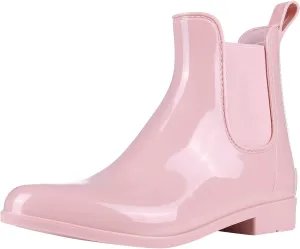 Evshine Women's Short Ankle Rain Boots Lightweight Chelsea Rain Boots Rubber Waterproof Booties