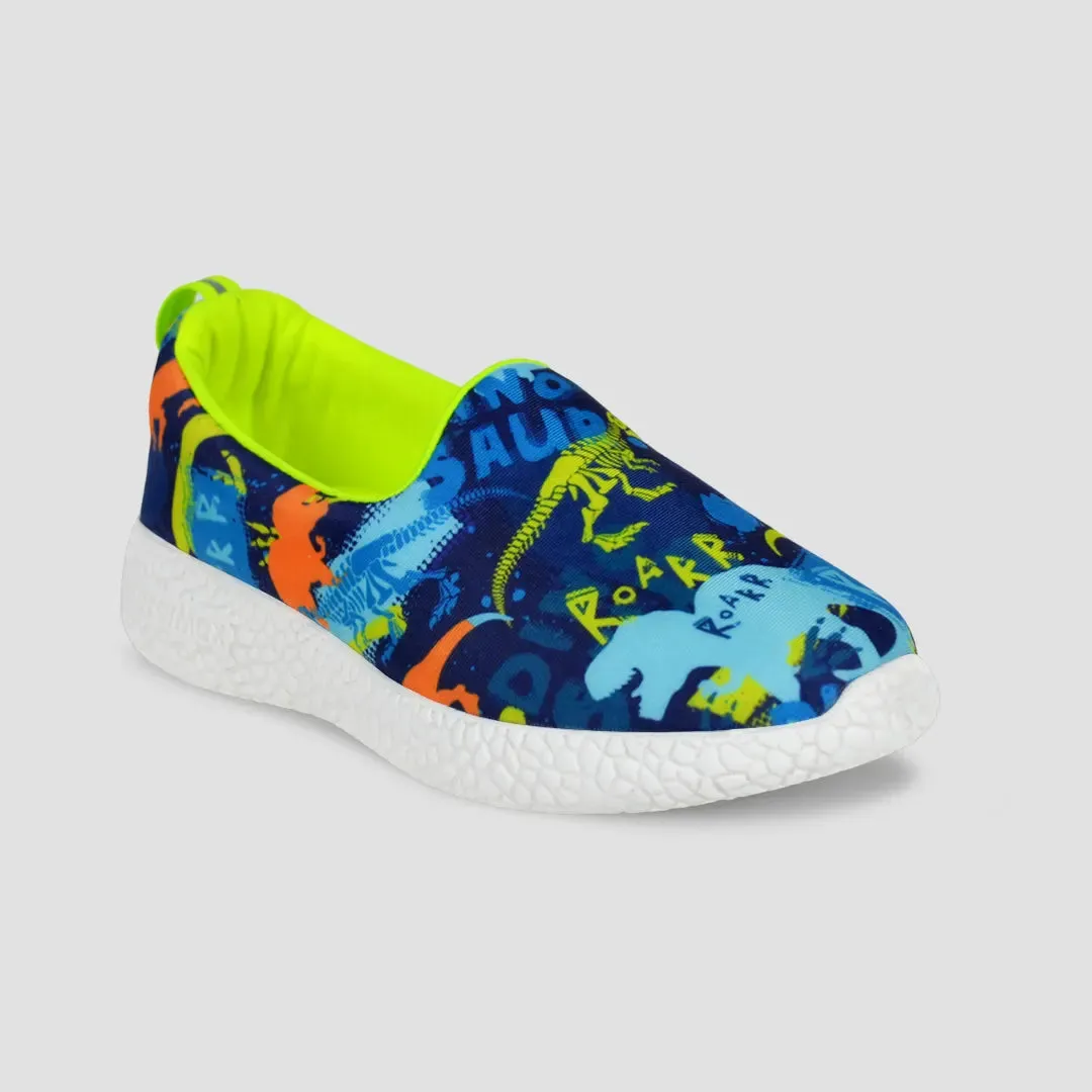 Explorer - Neon Dino Loafers