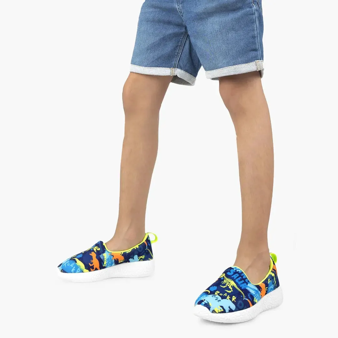 Explorer - Neon Dino Loafers