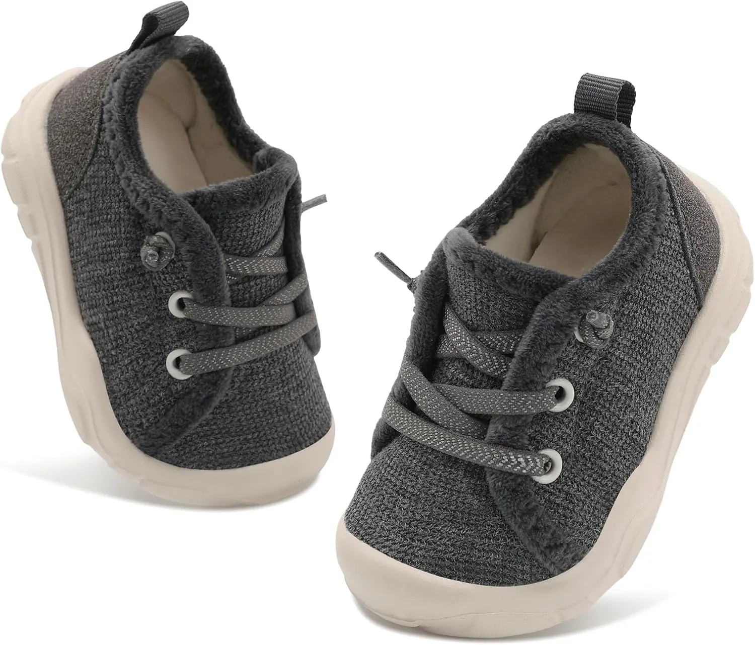 FEETCITY Wide Boys & Girls Winter Shoes - Barefoot & Walking Shoes, Slip On, Tennis Design